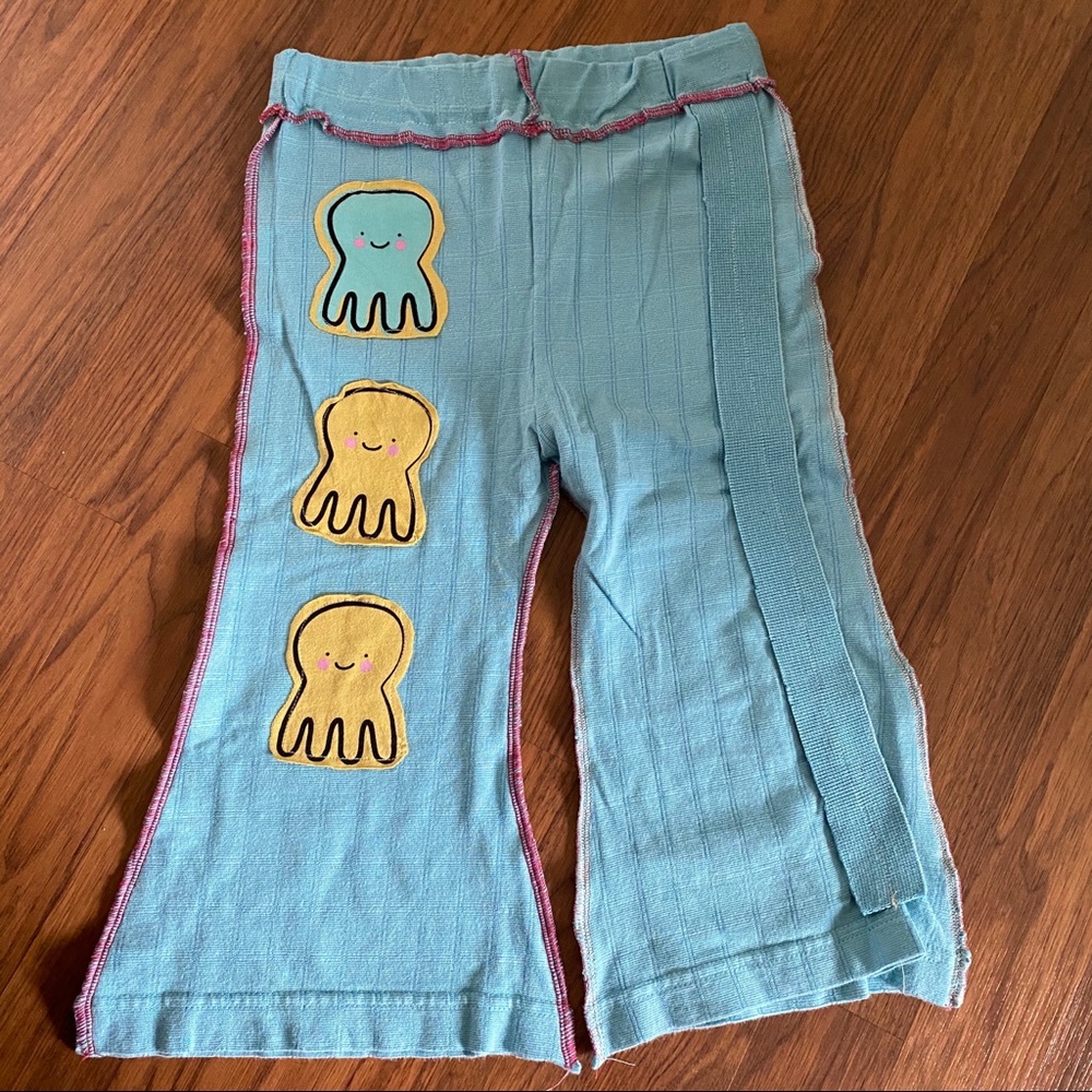 Octopus pants size 3T handmade OOAK - Picture 4 of 5